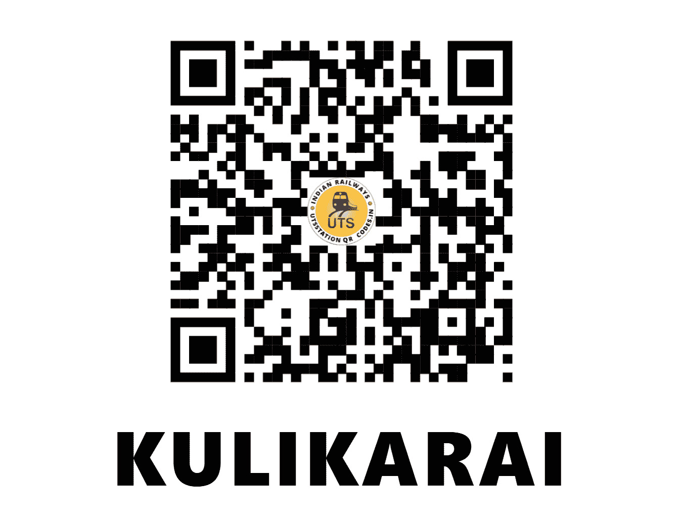 UTS QR Code for KULIKARAI - KU - SR (TAMIL NADU)